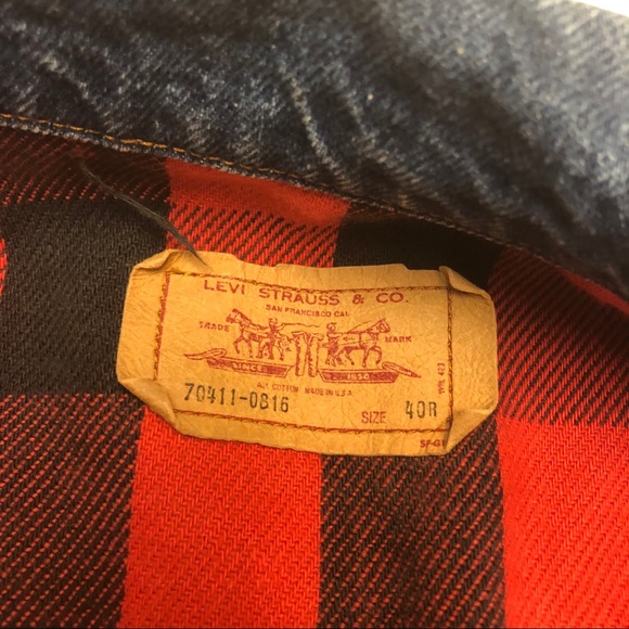 Vintage 1980 Levi’s Buffalo Denim Jacket - Picture 4 of 4